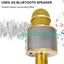 Portable Wireless Bluetooth USB Rechargeable Karaoke Microphone Carousel 8