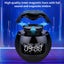 Wireless Rechargeable Spherical Speaker Digital Clock Carousel 10