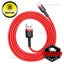 Baseus USB Cable For iPhone 13 12 11 X 8 7 6 6s Plus 5 5S SE iPad Charger 1M RED Carousel 1