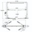 Car Hoist 2 Post Clear Floor HEAVY DUTY INDUSTRIAL GRADE Carousel 4