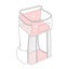 Baby Crib Cot Bed Storage Hanging Pocket Diaper Nappy Clothes Organizer Carousel 3