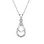 18K White Gold Crystal Necklace "Collette" Carousel 3