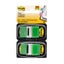 Post-it Flags 680-GN2 25x43mm Green Pack of 2 Carousel 1