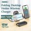 Desktop Wireless Charger REMAX Folding Fast Charging RP-W21 Phone Holder Black Carousel 2