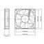 SNOWMAN 4Pin PWM 120mm Case Fan Silent 12CM Case Fan Cooling Fan 800-1300 RPM Carousel 2