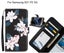 Samsung S21 FE 5G case 3 card leather wallet case printed ID Carousel 1