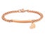 Stainless Steel Heart Bracelet Rose Gold Plated Carousel 1