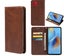 Samsung galaxy a04 PU leather slim flip case concealed magnet brown Carousel 1
