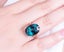 Oval Cut Blue Cubic Zirconia Ring / Rose Gold Plated Carousel 2