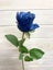 Artificial Flower Stem - Single Alice Rose Bud (Blue) Carousel 1
