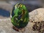 Green Resin Transparent Lava Dragon Egg Sculpture Decor Carousel 3