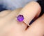 Gorgeous Amethyst Ring / Open Size 18KGP Rose Gold Ring Carousel 2