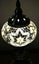 Turkish Mosaic Table Lamp White With Large Elegant Base - 33cm Carousel 3