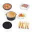7 Inch 12pcs High Quality Air Fryer Accessories Carousel 5