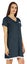 Inkmeso Solid Button Down Nightgown Sleepwear For Women's V- Neck Nightshirt Carousel 3