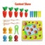 Kids Toy Wooden Sensory Education Carousel 10
