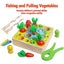 Kids Toy Wooden Sensory Education Carousel 11