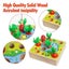 Kids Toy Wooden Sensory Education Carousel 14