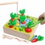 Kids Toy Wooden Sensory Education Carousel 15
