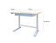 Height & Tilt Adjustable Kids Study Desk Table - Blue Carousel 7