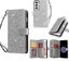 Samsung Galaxy s26 glitter leather double wallet multi card slots pockets sil Carousel 1