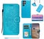 Samsung galaxy s26 ultra embossed PU leather wallet case mandala totem blue Carousel 1