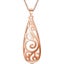Rose-Gold NZ Koru Necklace "Aroha" Carousel 1