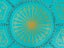 Quality Moroccan Leather Pouf Ottoman Footstool Turquoise - FREE DELIVERY Carousel 6