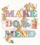Bothy Threads Cross Stitch Kit - Make Do And Mend Carousel 1