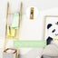 Bamboo Wall Leaning Ladder Laundry Basket Shelf 180 cm Carousel 2