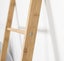 Bamboo Wall Leaning Ladder Laundry Basket Shelf 180 cm Carousel 4