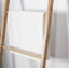 Bamboo Wall Leaning Ladder Laundry Basket Shelf 180 cm Carousel 5