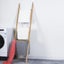 Bamboo Wall Leaning Ladder Laundry Basket Shelf 180 cm Carousel 7