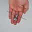 120mm Crystal Glass w Silver Base Knobs Pulls 120x25mm Carousel 6
