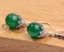 Green Chalcedony Gemstone Earrings ** Clearance ** Carousel 2