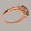 Rose Gold Natural Peridot & Diamond Womens Cluster Ring - Full 9ct UK Hallmark Carousel 3