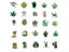 10/30/50PCS Funny Characters Leaves Weed Smoking Graffiti Stickers Bike Travel Carousel 6