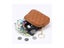 2X Genuine Leather Purse Quilting Wallet Brown Grey Carousel 3
