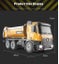 HUINA 1573 1:14 Remote Control Dump Truck, 10CH, 2.4GHZ, Alloy,rechargeable Carousel 10