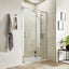 Alcove Enclosure 900dx1200wx900dmm 3 Side Shower Box Sliding Door+Liner+Tray Carousel 4
