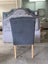 Last Set of 2 - Tais Upholstery Wingback Chair - Grey Linen *Floor Models 45%OFF Carousel 6