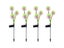 4X Solar Powered Dandelion Lights Patio Stake Walkway Lamp Outdoor Garden Decor Carousel 1