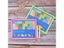 Kids Whiteboard Dry Wipe Board 18.5cm*24.5cm With Small Hanging Board Marker Carousel 6