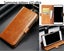 Galaxy s25 ultra case executive leather wallet slim cow hide finish brn Carousel 1