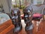 Two Carved Hardwood African Heads Carousel 1