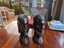 Two Carved Hardwood African Heads Carousel 5
