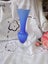 Mid Century Hand Blown Blue Vase Carousel 2