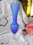 Mid Century Hand Blown Blue Vase Carousel 5