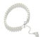 Pearl Bracelet With Round White Shell Pearl In 925 Sterling Silver Carousel 4