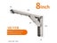 NAIERDI 2PCS Stainless Steel Folding Triangle Bracket Shelf Support Adjustable Carousel 1